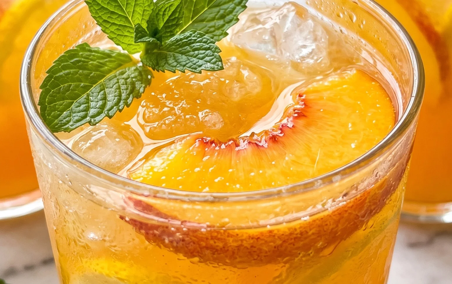 Refreshing Peach Lemonade