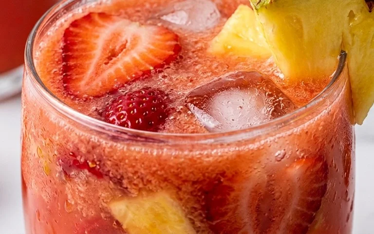 Pineapple Strawberry Agua Fresca