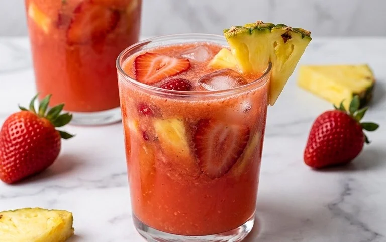 Pineapple Strawberry Agua Fresca