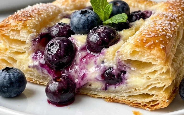 Blueberry Cream Cheese Puff Pastry