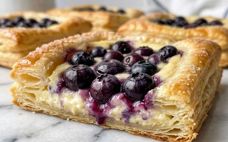 Blueberry Cream Cheese Puff Pastry