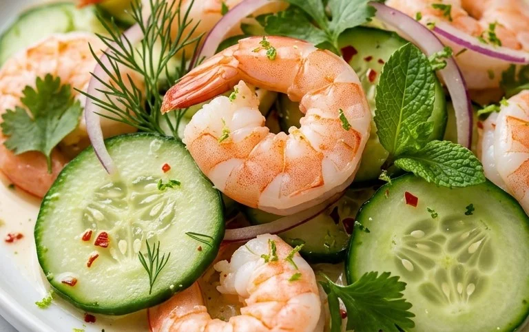 Cucumber Shrimp Salad