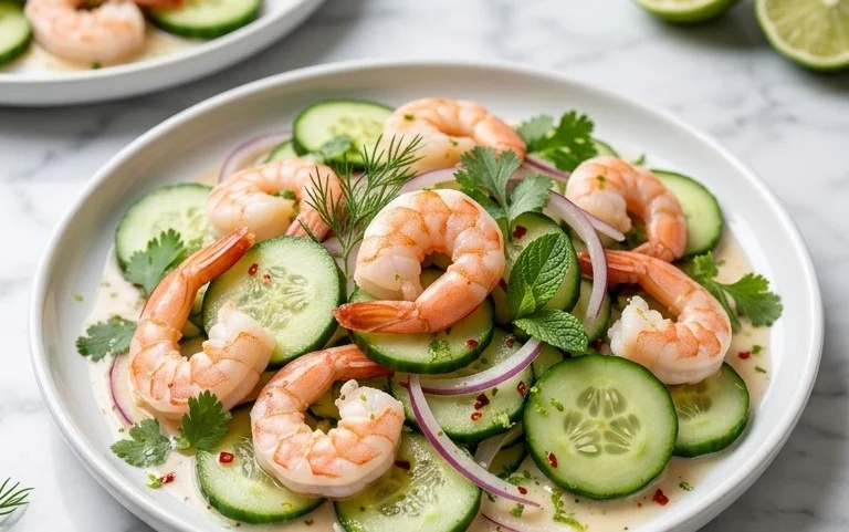 Cucumber Shrimp Salad