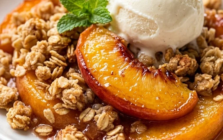 Fresh Peach Crisp Recipe