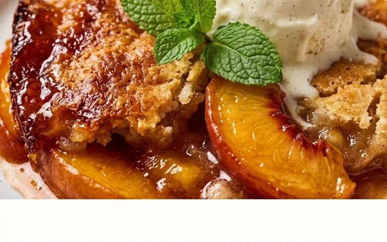 The Easiest Southern Peach Cobbler