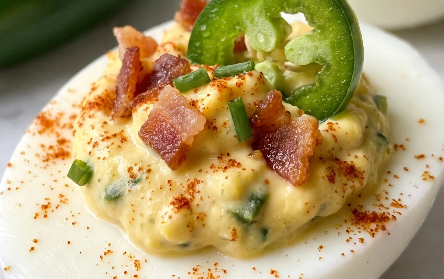 Jalapeno Popper Deviled Eggs