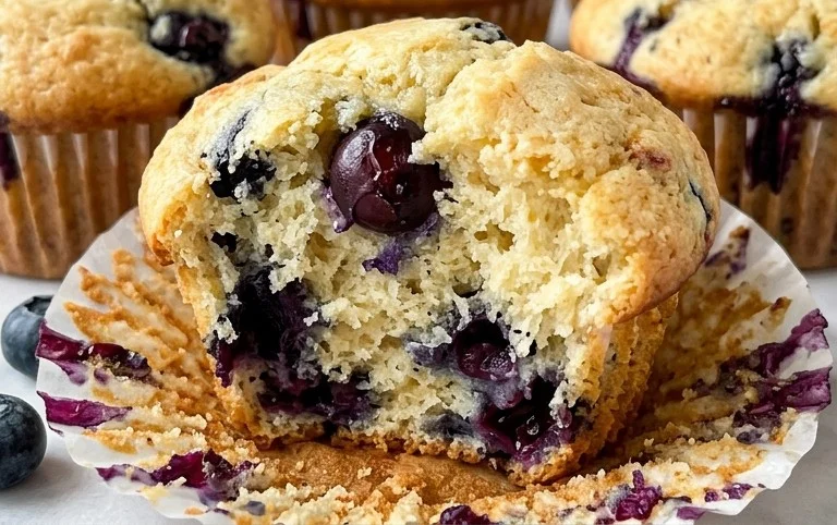Homemade Blueberry Muffins