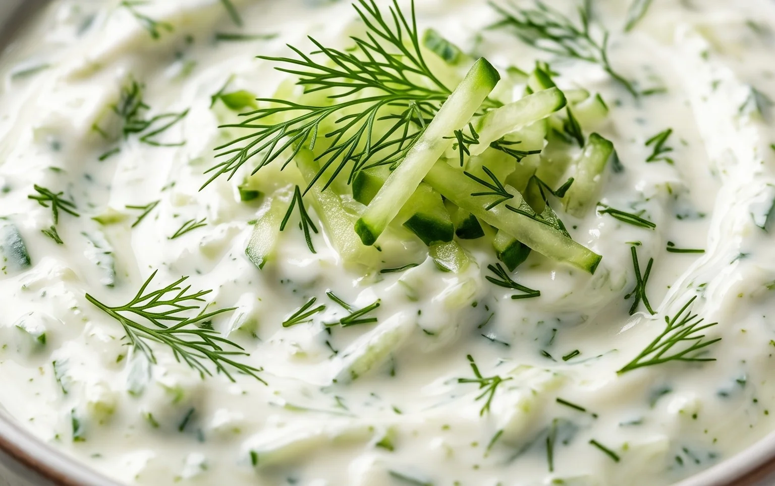 Cucumber Dip with Sour Cream and Dill