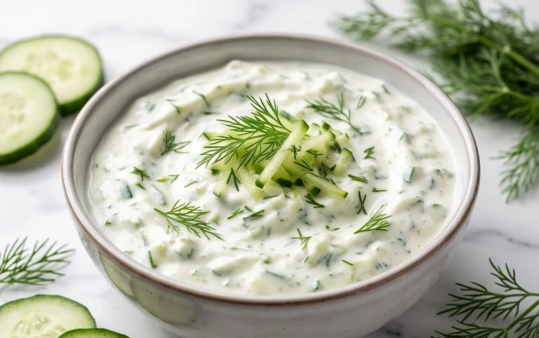 Cucumber Dip with Sour Cream and Dill