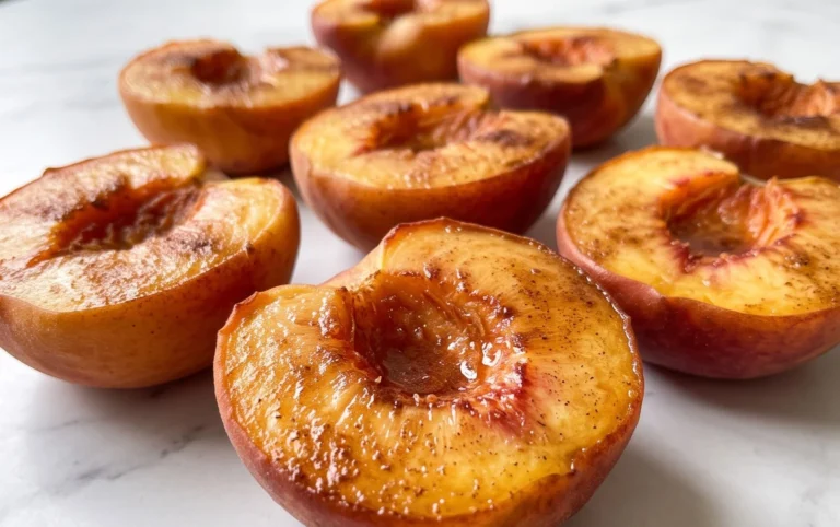 Cinnamon Sugar Baked Peaches