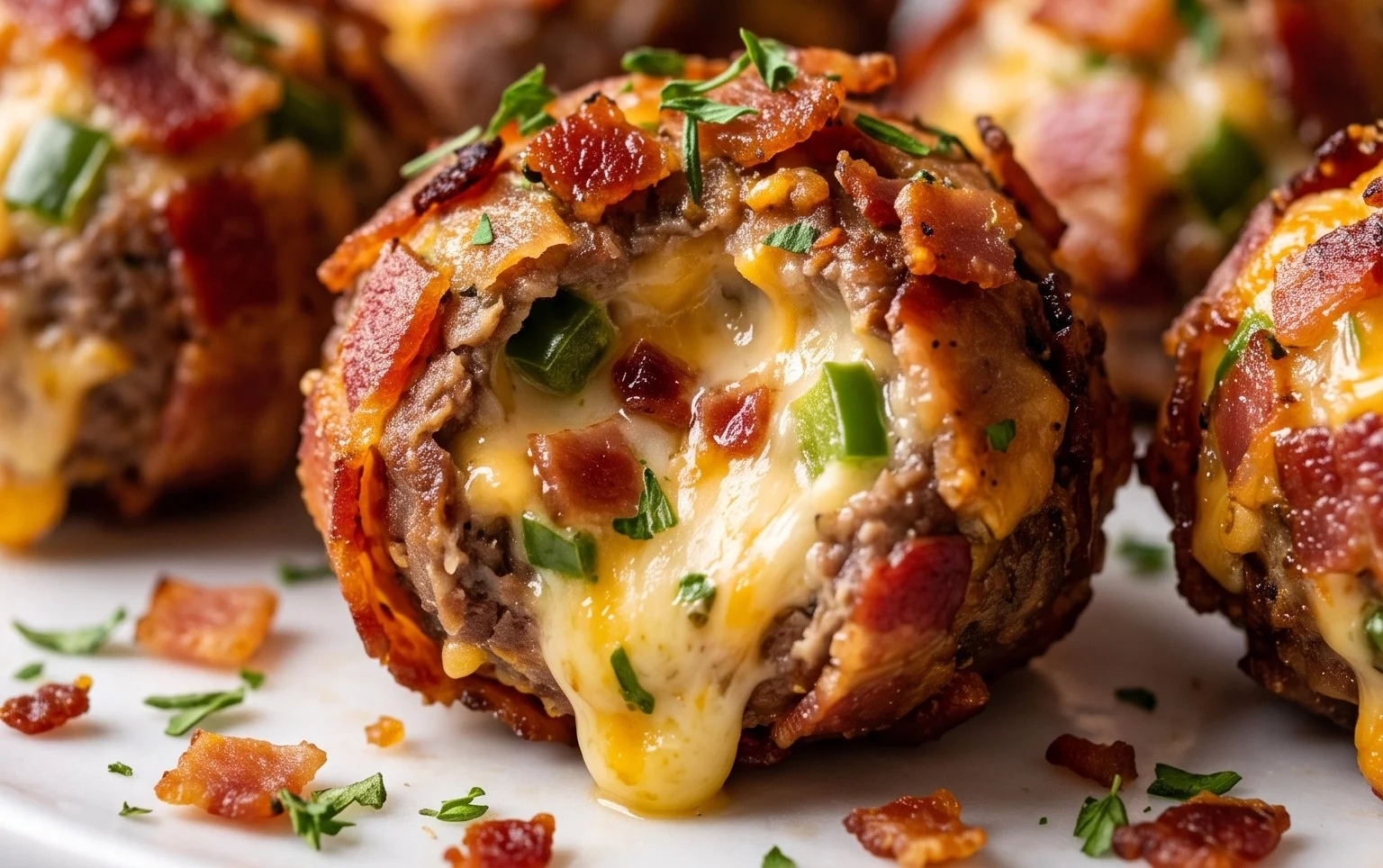 Beef Bacon Jalapeño Popper Cheese Balls