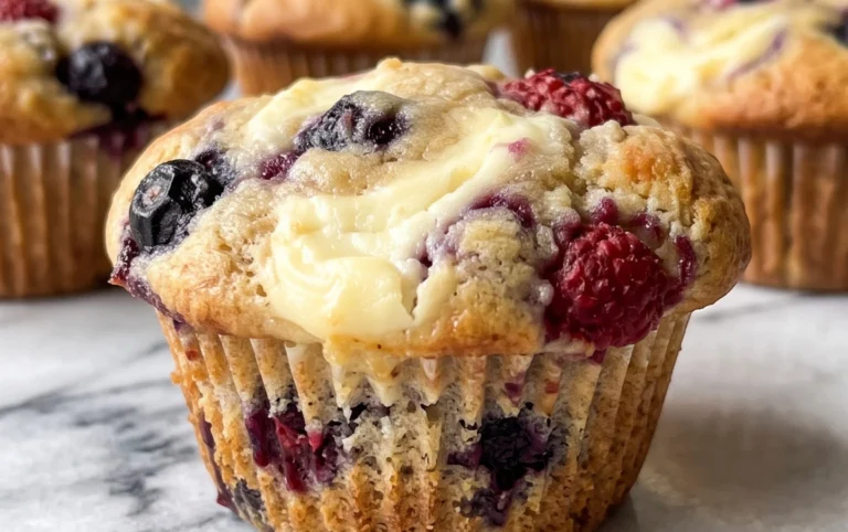Berry Cream Cheese Muffins