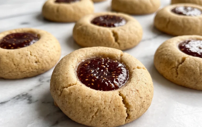 Cardamom Fig Thumbprint Cookies