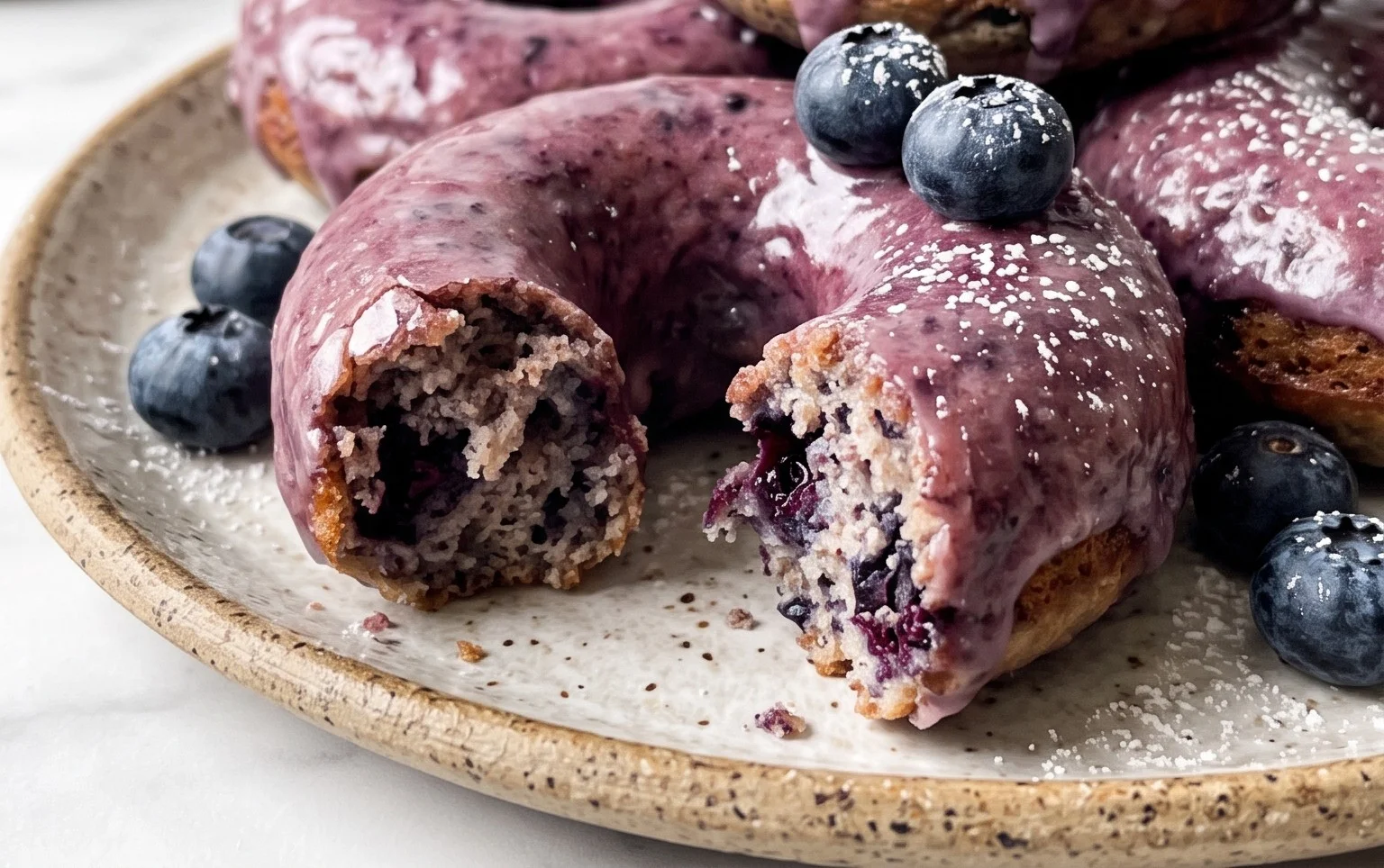 Blueberry Cake Donuts