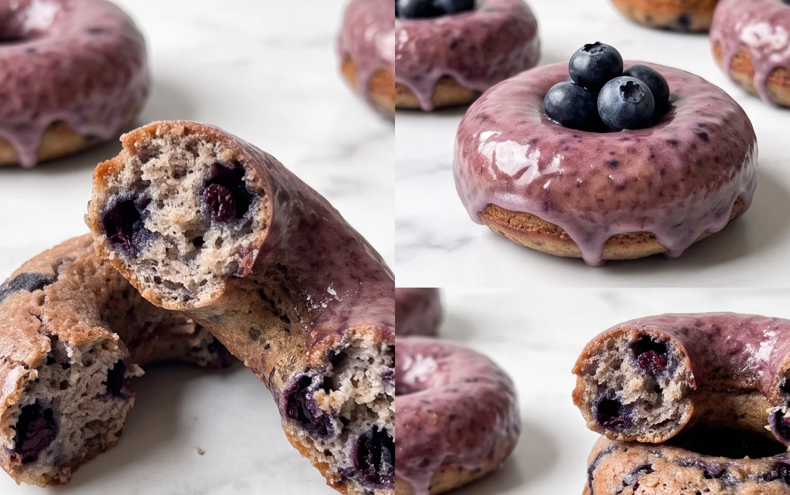 Blueberry Cake Donuts