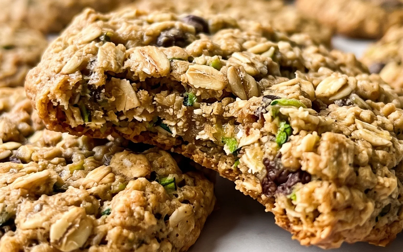 Healthy Zucchini Oatmeal Cookies