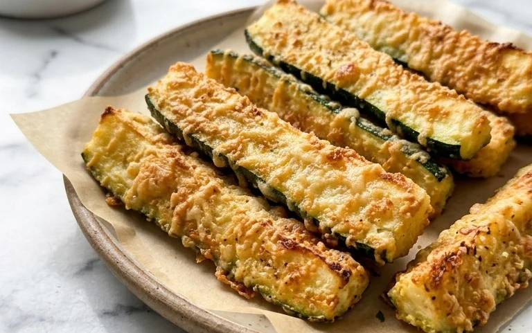 Parmesan Crusted Zucchini Sticks