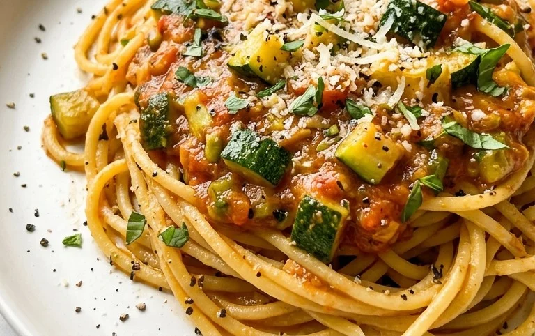 Simple Fresh Zucchini Pasta Sauce