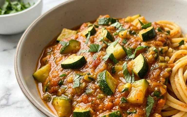 Simple Fresh Zucchini Pasta Sauce