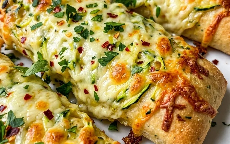Cheesy Zucchini Breadsticks