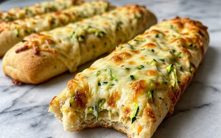 Cheesy Zucchini Breadsticks