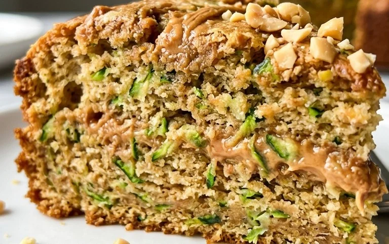 Moist Peanut Butter Zucchini Cake Recipe