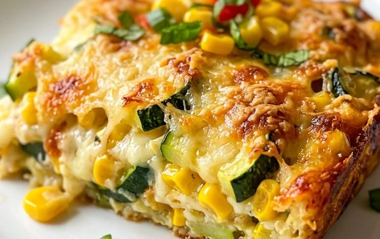 Zucchini Corn Parmesan Bake Recipe