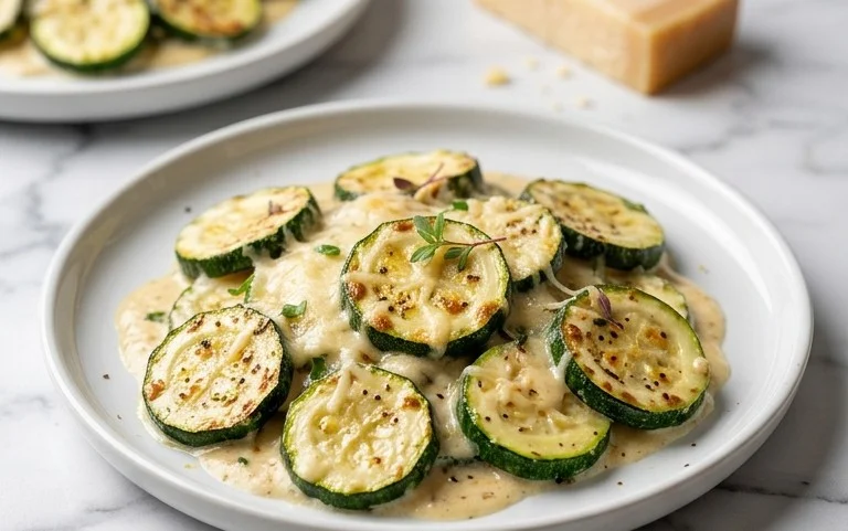 Creamy Parmesan Zucchini
