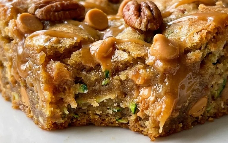 Chewy Butterscotch Zucchini Blondies