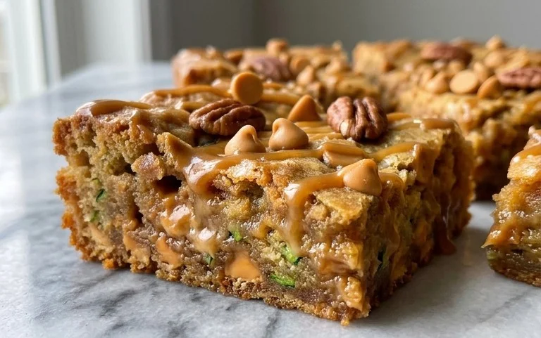Chewy Butterscotch Zucchini Blondies