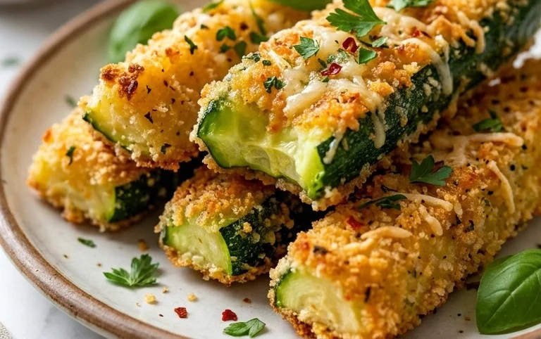 Baked Zucchini Sticks (Oven or Air Fryer)