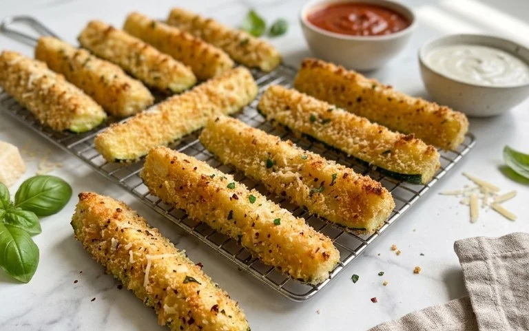Baked Zucchini Sticks (Oven or Air Fryer)