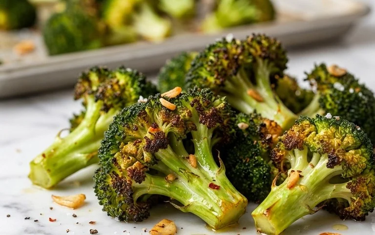 Oven Roasted Broccoli (Baked Broccoli)