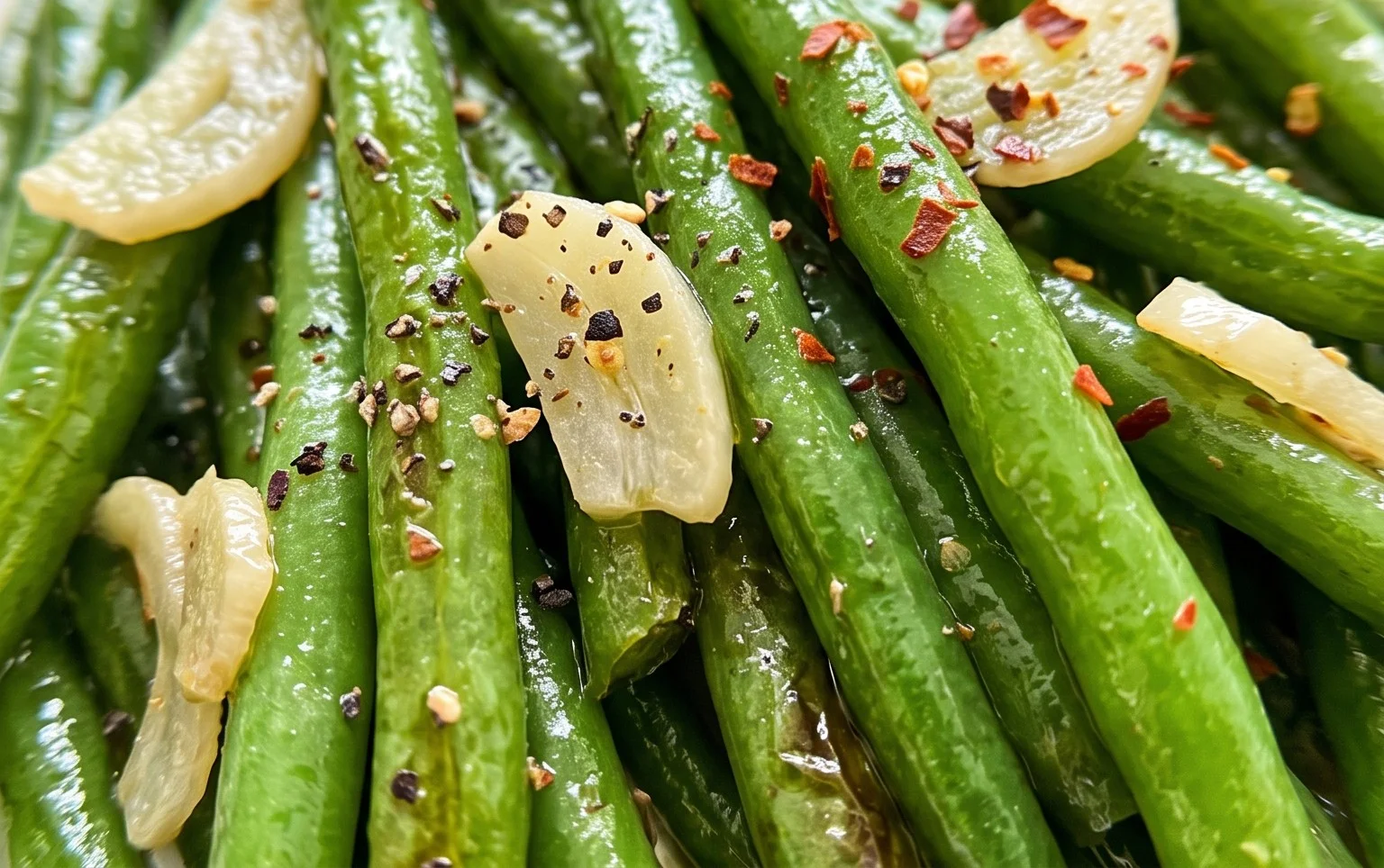 Sautéed Green Beans Recipe with Garlic