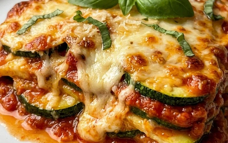 Three Cheese Zucchini Parmesan