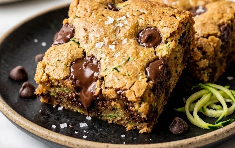 Chocolate Chip Zucchini Cookie Bars