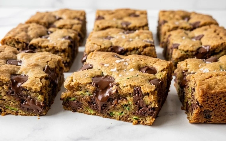 Chocolate Chip Zucchini Cookie Bars